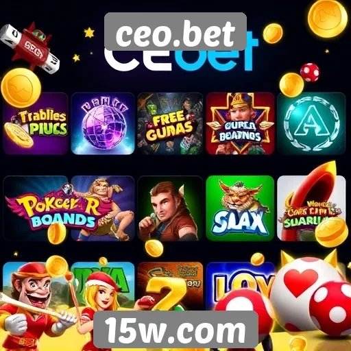 Variedade de jogos disponíveis no ceo.bet